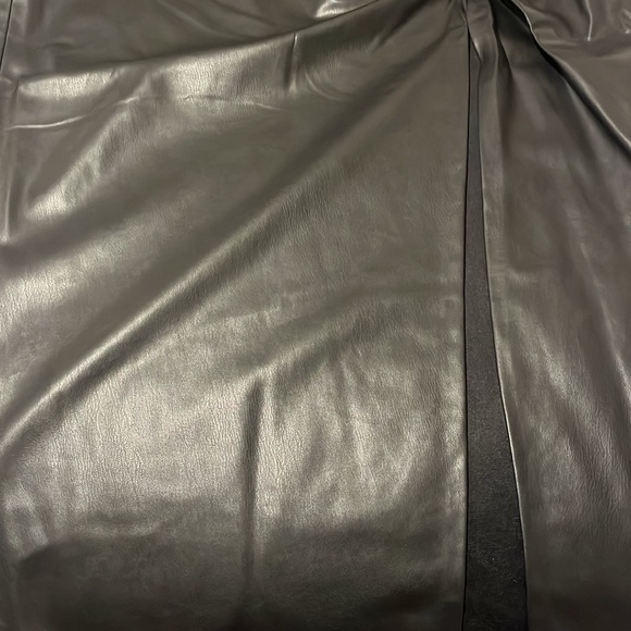Zara Faux Leather Midi Skirt - Picture 7 of 7